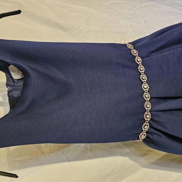 Elegant Navy Blue Holiday Dress size Girls 16 - Picture 3 of 7